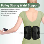 Adjustable Lumbar Support Belt for Lower Back, Breathable Mesh Back Brace with Secure Buckle Closure(JD021B) - Image 4