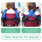 Wheelchair Seatbelt,Elderly Support Strap for Prevent Falls and Tilting, Wheelchair Restraint Belt for Patients (JD103TB) - Image 6