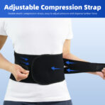 Back Brace for Lower Back Pain,Men & Women Adjustable Support Brace,Lumbar Support Belt for Muscle aches, sciatica(JD012B) - Image 7