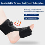 Adjustable Plantar Fascia Foot Drop Support with Dial for Orthopedic Ankle Stability and Injury Recovery（JD010A） - Image 6