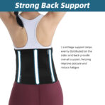 Back Brace for Lower Back Support,Unisex Lumbar Support Belt for Herniated Disc, Muscle Strain, Sprains, Fractures, and Recovery, Breathable and Adjustable Waist Protector(JD028B) - Image 6