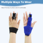 Trigger Finger Splint,Finger Splint Support, Try Out Mallet Finger,Middle Finger,Little Finger,Ring Finger, Index Finger Support, Broken Finger, Injured Sprained Finger Pain Relief (JD003FS) - Image 3