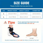 Ankle Stabilizer, Fracture Walking Boot, Breathable Ankle Support Strap, Foot Brace For Men And Women（JD005F-1） - Image 4