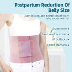 Belly Band,Abdominal Binder Post Surgery,Waist Trainer Belly Wrap for Postpartum Recovery,Belly Support and Waist Shaping(JD029PB) - Image 2