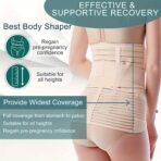 3 in 1 Postpartum Belly Band,Abdominal Support Girdle Recovery Belly/ waist/pelvis Belt,C-Section Breathable Belly Binder(JD103PB) - Image 5