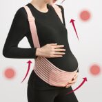 Maternity Belly Band, Pregnancy Seat Belt for Back/ Pelvic/Hip Pain, Adjustable Prenatal Support Bands for Pregnant Women(JD013PB) - Image 2