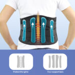 Back Brace for Lower Back Pain,Men & Women Adjustable Support Brace,Lumbar Support Belt for Muscle aches, sciatica(JD012B) - Image 4
