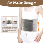 Medical Back Support Belt With 4 Steel Plates, For Sciatica, Herniated Disc, Scoliosis  Waist Support Or Pain Relief, Breathable Material(JD020B) - Image 4