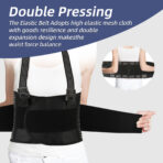 Men Back Brace for Work,Lumbar Support Belt for Women, Lower Back Brace for Pain Relief, Sciatica Belt for Weightlifting and Gardening, High Elasticity Waist Support(JD024B) - Image 6