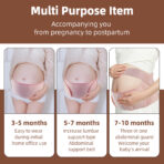 Belly Bands For Pregnant Women Breathable Pregnancy Belly Support Band Adjustable Maternity Belt (JD010PB) - Image 5