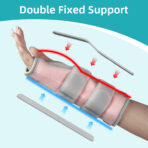 Adjustable Wrist Brace with Arm Sling,Carpal Tunnel Wrist Brace for Arthritis, Tendonitis, and Sprained Wrist,Wrist Support for Injured Radius Bone(JD100W) - Image 7
