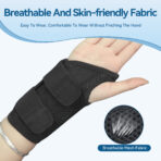 Adjustable Wrist Brace for Carpal Tunnel,Wrist Support for Men and Women,Thumb Brace for Tendinitis, Arthritis, Right Hand(JD101W） - Image 3