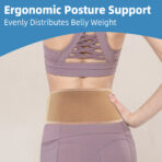 Pregnancy Belly Band, Maternity Belt Abdominal Binder Back Brace for Back/Pelvic/Hip Pain,Belly Support Bands for Pregnant Women(JD002PB) - Image 5