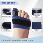 Toe Splint Hammer Toe Corrector, Fractured Toe Support, Curled Toe,Hallux Valgus Toe, Adjustable Bent Toe Fixation Splint Metal Support Bracket, Bunion Corrector For Men And Women(JD005T) - Image 5