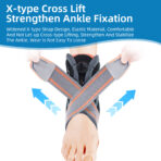 Ankle Brace with Side Stabilizers Modvel Foot for Sprained Ankle Compression Sleeve - Plantar Fasciitis Relief（JD005A） - Image 5