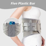 Lower Back Support With Belt Support, Aluminum Plate Support Can Relieve Waist Pain And Prevent Injuries(JD080B) - Image 3