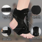 Adjustable Foot Drop Orthosis Brace Ankle Support Plantar Fasciitis Stroke Sports Injury Fracture Splint Stabilizer（JD008A） - Image 7