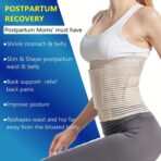 Postpartum Belly Girdle, Adjustable Abdominal Wrap for Women,C-Section Belly Binder Strengthens Waist and Provides Compression(JD102PB) - Image 3