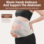 Belly Bands For Pregnant Women Breathable Pregnancy Belly Support Band Adjustable Maternity Belt (JD010PB) - Image 6