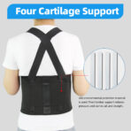 Lower Back Brace with Suspenders,Back Support Belt for Men Women,Adjustable Work Waist Support for Moving Construction Warehouse Heavy Lifting & other Industrial Activities Safety & Protection（JD005B） - Image 7