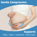 Pregnancy Belly Band, Maternity Belt Abdominal Binder Back Brace for Back/Pelvic/Hip Pain,Belly Support Bands for Pregnant Women(JD002PB) - Image 3