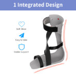 Ankle Foot Orthosis,Drop Foot Orthosis, Adjustable Ankle Stabiliser, Foot Support Correction Splint, for Foot Drop, Nerve Injury, Foot Position, Relieve Pain, Left Right（JD011F） - Image 6