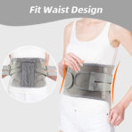 Lower Back Support With Belt Support, Aluminum Plate Support Can Relieve Waist Pain And Prevent Injuries(JD080B) - Image 4