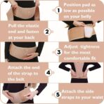 Maternity Belt for Back and Abdomen Support, Adjustable Belly Support Bands for Pregnant,Women Prepartum Belly Band(JD011PB) - Image 6