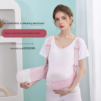 Adjustable Maternity Belt,Breathable One Piece Belly Support Band,Pregnancy Seat Belt for Relieves Abdominal and Back Pain(JD012PB) - Image 5