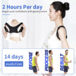 Upper Adjustable Back Posture Corrector Magnet Self-Heating Clavicle Support Back Straight Shoulders Brace Strap Correct(JD101P) - Image 4