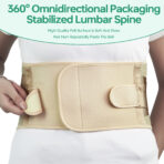 Back Brace Support Belt,Adjustable Waist Support Straps,Lower Back Brace with Removable Lumbar Pad for Men & Women(JD102B) - Image 6