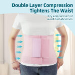 Belly Band,Abdominal Binder Post Surgery,Waist Trainer Belly Wrap for Postpartum Recovery,Belly Support and Waist Shaping(JD029PB) - Image 3