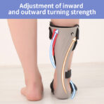 Ankle Foot Orthosis,Drop Foot Orthosis, Adjustable Ankle Stabiliser, Foot Support Correction Splint, for Foot Drop, Nerve Injury, Foot Position, Relieve Pain, Left Right（JD011F） - Image 8
