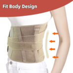 Back Brace for Lower Back Pain Relief,Belly Band Abdominal Binder Post Surgery for Women, Lumbar Support for Sciatica Scoliosis Herniated Disc（JD014B） - Image 4