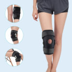 Hinged Adjustable Compression Knee Brace With Side Stabilizers And Patellar Gel Pads For Recovery Aid,Patellar Tendon, Arthritis, Basketball, Running, Hiking Knee Support（JD005KN） - Image 9