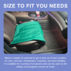 Transfer Board for Wheelchair, Vehicle, and Bed Transfers, Slide Tubular Sheet,Beds Care Sliding Pad Aid Turning Moving for Elderly,Patients, Handicap and Limited Mobility (JD107TB) - Image 3