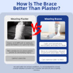 Walking Boot,Breathable Comfortable Ankle SplintAdjustment Foot Drop Support Brace Stable Foot Ankle Support Fracture Boot（JD004F） - Image 7