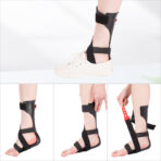 Ankle Foot Orthosis,Drop Foot Orthosis, Adjustable Ankle Stabiliser, Foot Support Correction Splint, for Foot Drop, Nerve Injury, Foot Position, Relieve Pain, Left Right（JD011F） - Image 9