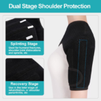 Shoulder Brace Arm Sling for Shoulder Injury, Rotator Cuff Support Brace for Men and Women, Scapula Compression Sleeve for Shoulder Pain Relief(JD009S) - Image 3