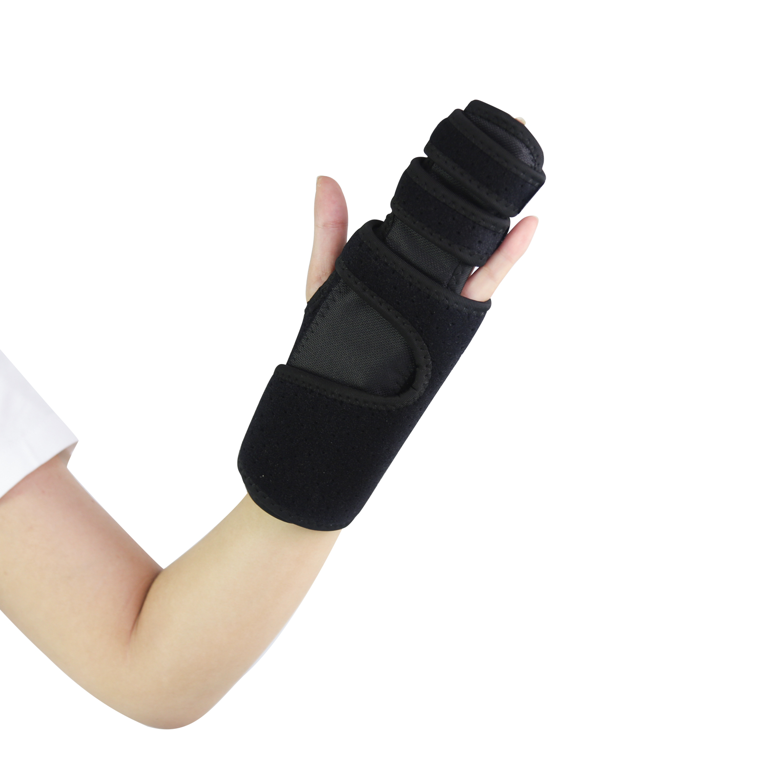 JD002FS Middle Finger Splint,Broken Finger Brace for Fractures, Arthritis and Post-Surgery Recovery,Knuckle Stabilizer Trigger Pinky Hand Guard Protector(JD002FS) - Image 1