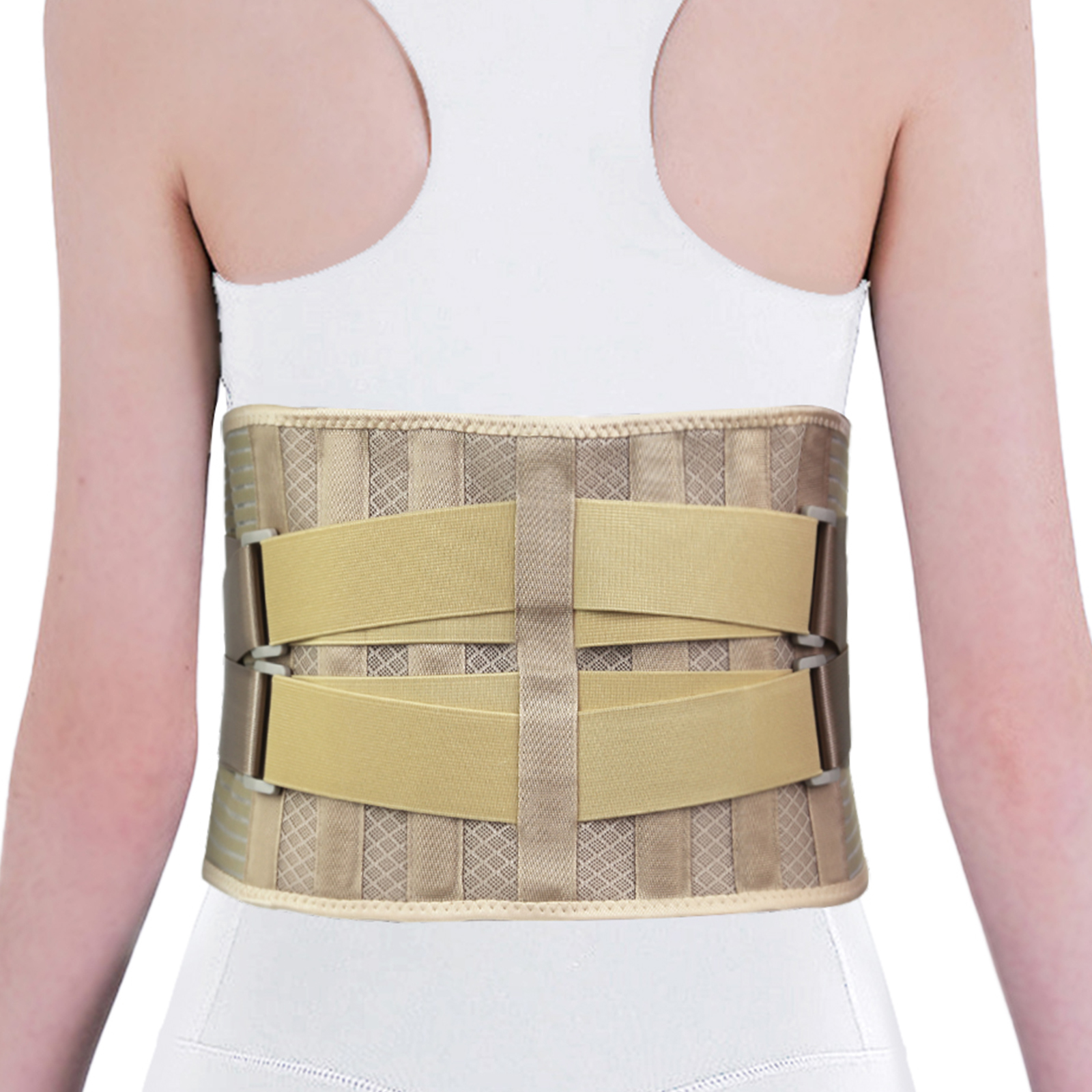 JD102B Back Brace Support Belt,Adjustable Waist Support Straps,Lower Back Brace with Removable Lumbar Pad for Men & Women(JD102B) - Image 1