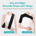 Shoulder Brace Arm Sling for Shoulder Injury, Rotator Cuff Support Brace for Men and Women, Scapula Compression Sleeve for Shoulder Pain Relief(JD009S) - Image 5