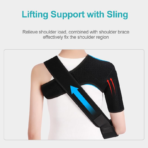 Shoulder Brace Arm Sling for Shoulder Injury, Rotator Cuff Support Brace for Men and Women, Scapula Compression Sleeve for Shoulder Pain Relief(JD009S) - Image 4