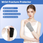 Carpal Tunnel Wrist Brace Night Support,Adjustable Wrist Wrap Support with Double Splint,Hand Brace For Pain Relief, Injuries, Sprains(JD001W) - Image 2