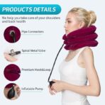 Neck Brace Adjustable Neck Traction Device Inflatable Neck Stretcher Neck and Shoulder Pain Relief Pillow (JD011C) - Image 4