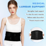 Back Brace for Lower Back Pain Women,Lumbar Support Belt with Lumbar Pad, Men Waist support for Herniated Disc,Sciatica(JD010B) - Image 3