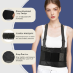 Men Back Brace for Work,Lumbar Support Belt for Women, Lower Back Brace for Pain Relief, Sciatica Belt for Weightlifting and Gardening, High Elasticity Waist Support(JD024B) - Image 3