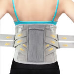 Lower Back Support With Belt Support, Aluminum Plate Support Can Relieve Waist Pain And Prevent Injuries(JD080B)