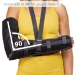 Elbow Orthopedic Brace for Men Women,Soft Forearm Orthosis Splint,Adjustable Elbow Support with Arm Sling,Wrap Cubital Splint for Broken Fractures(JD102E) - Image 3