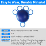 Grip Ball for Hand Strengthening,Rehabilitation Finger Strengthener for Stroke Recovery,Hand Exercisers Ball for Strength Improvement(JD007HE)(JD001HE)) - Image 2